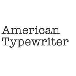 Keyboard of American Typewriter Font