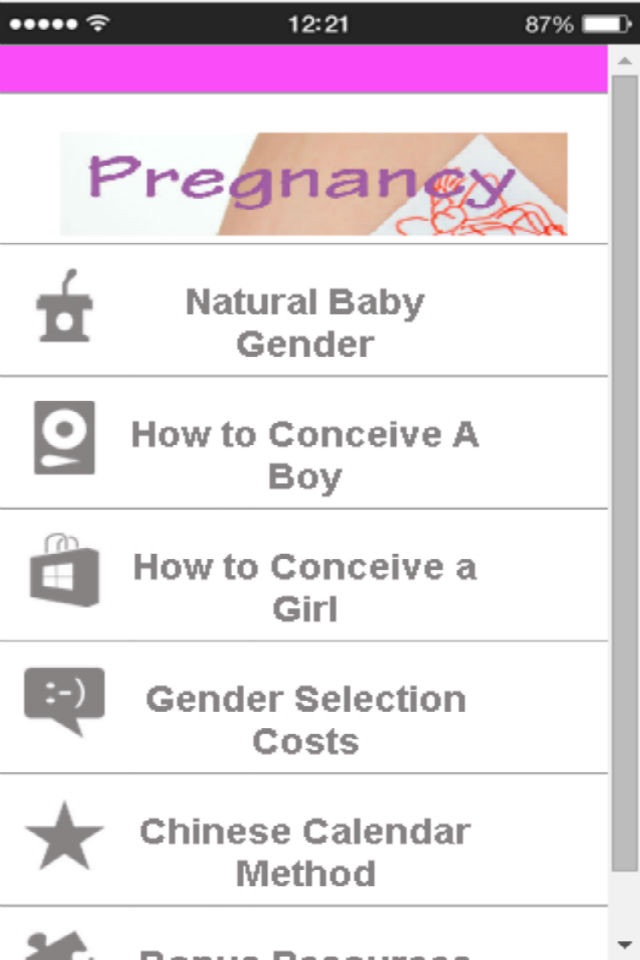 Pregnancy:How to Choose a Boy or a Girl screenshot 3