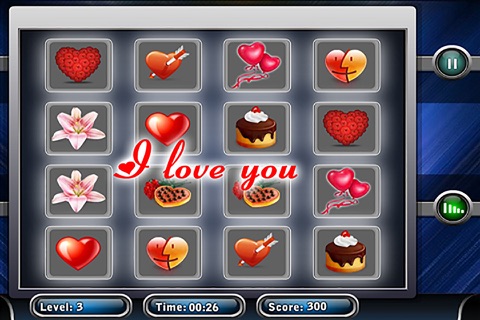 Valentine Memory Match screenshot 4