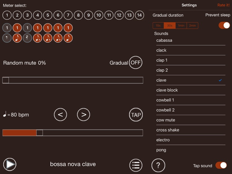 Time Guru Metronome for iPad