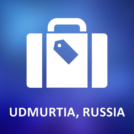 Udmurtia, Russia Offline Vector Map