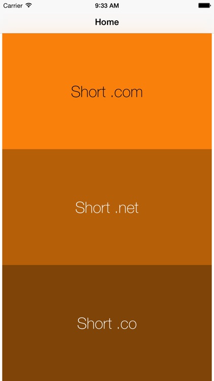 Short Domains