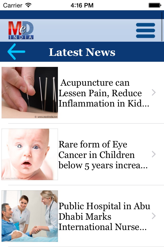 Medical, Health & Research News screenshot 2