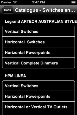 HPM Legrand Selector screenshot 3