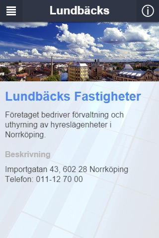Lundbäcks fastigheter screenshot 2