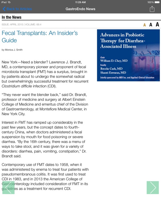 Gastroenterology & Endoscopy News