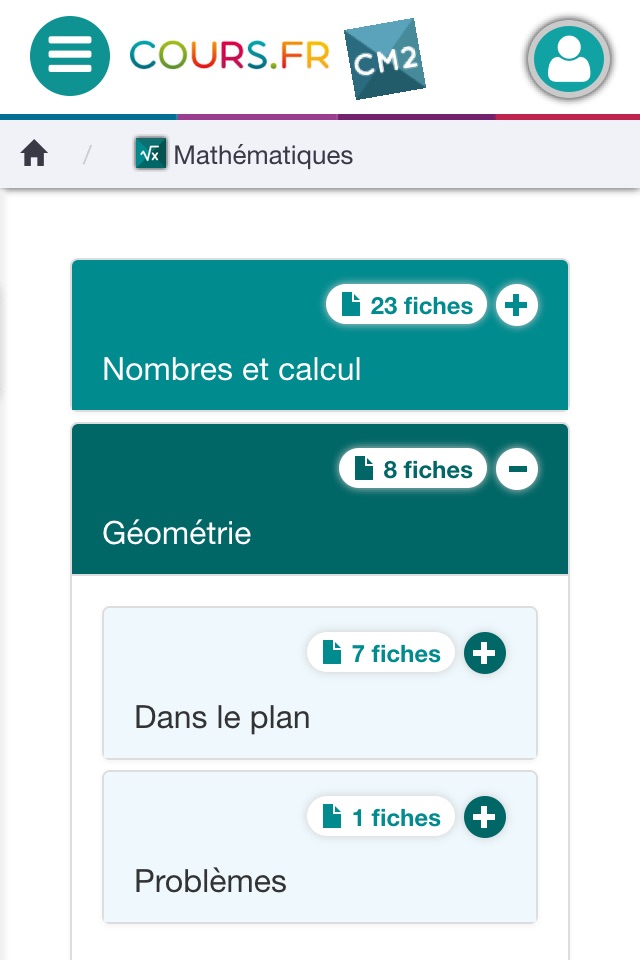 Cours.fr CM2 screenshot 3