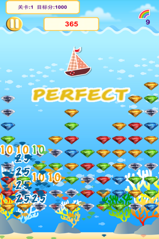 Sea Diamond - Crazy diamond stars pop crush game screenshot 3
