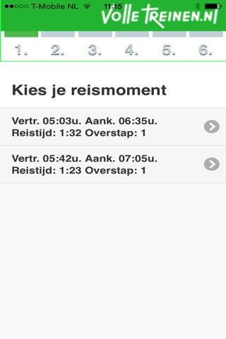 Meldpunt Volle Treinen screenshot 2
