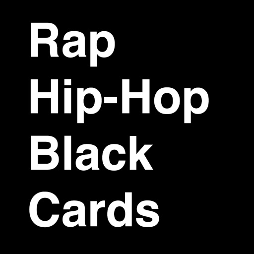 Rap Hip-Hop Black Cards