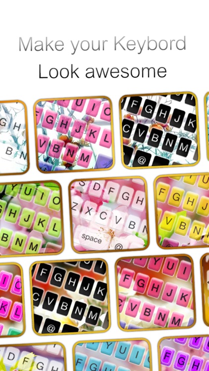 Custom Keyboard Flower and Beautiful Blossoms : Color & Wallpaper Themes in the Garden Style