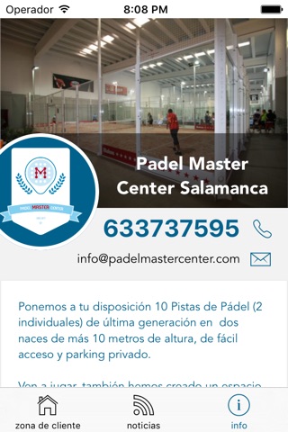 Padel Master Center Salamanca screenshot 2