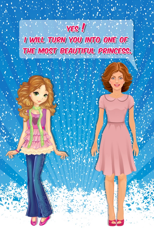 Icy Princess Makeover Salon - A royal party salon dress up and makeup game for teen girls screenshot 3