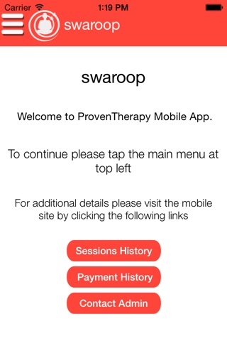ProvenTherapy – Mobile App for Clients screenshot 3