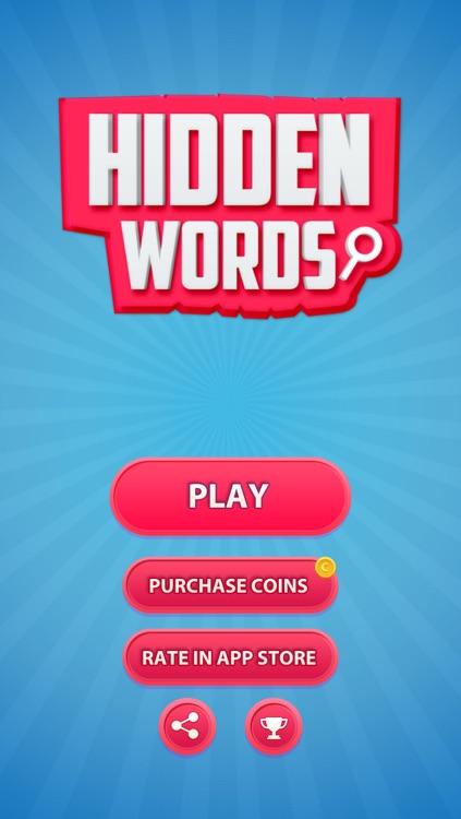 Hidden Words PRO  word quiz game to guess words on images hidden by
