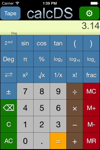 calcDS screenshot 2