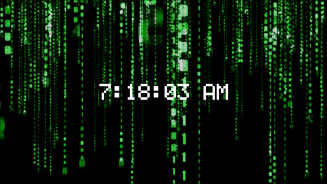 Green Rain Clock