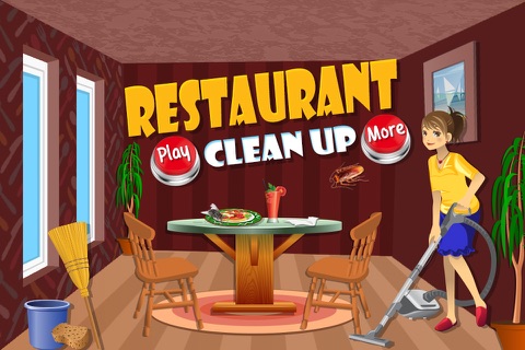 Restaurant Clean Up - Kids dirty room cleaning, decoration and makeover game screenshot 2