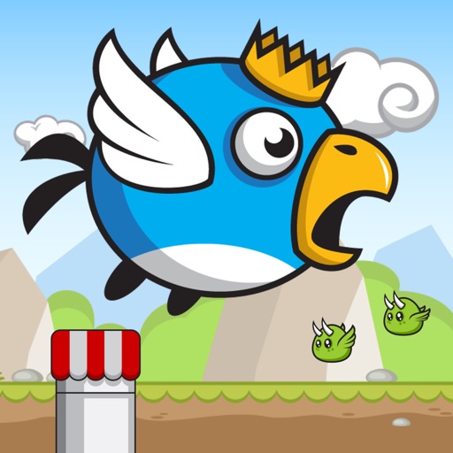Blue Bird King Icon