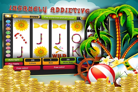 Paradise Slot Machine - Feel The Thrill in a Tropical Caribbean Beach Casino Game! screenshot 2