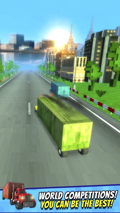 Truck Survival Block Games - Mine Free Truck Racing Mini Game screenshot-3