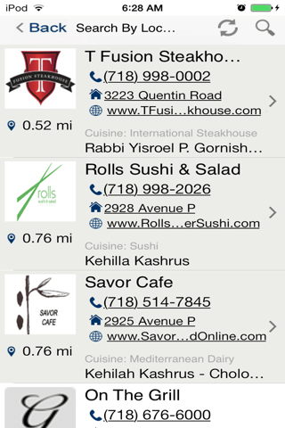 Great Kosher Restaurants screenshot 2