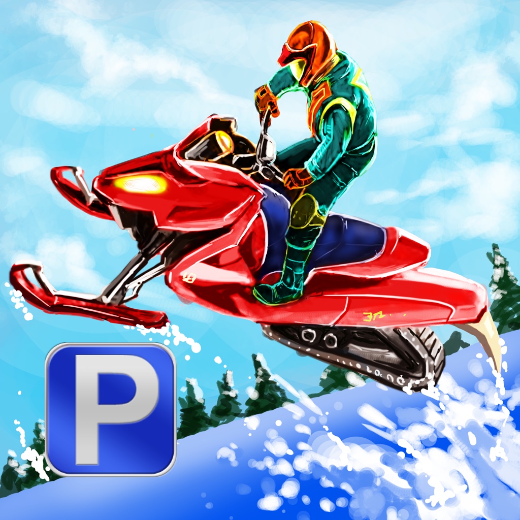 3D Snowmobile Parking PRO - Full Driving Simulation Racer Version