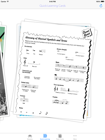 Скриншот из Musical term & flashcard:image illustrations with learning sheet and free video lesson