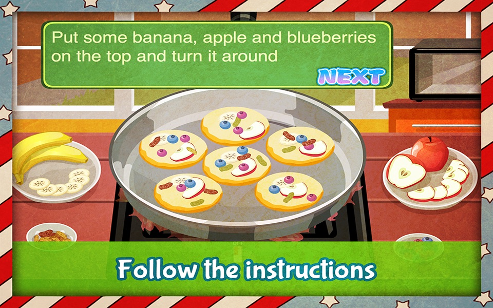 American Pancakes - learn how to make delicious pancakes with this cooking game! screenshot 3