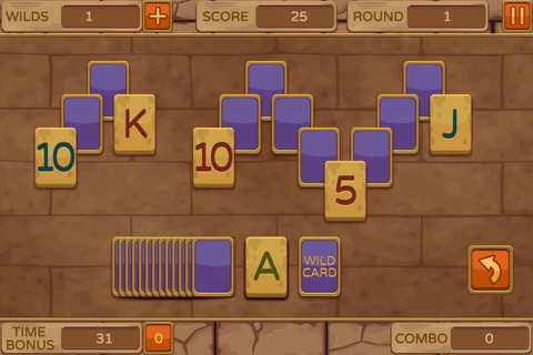 Ancient Treasures Triple Peak Pyramid Solitaire screenshot 2