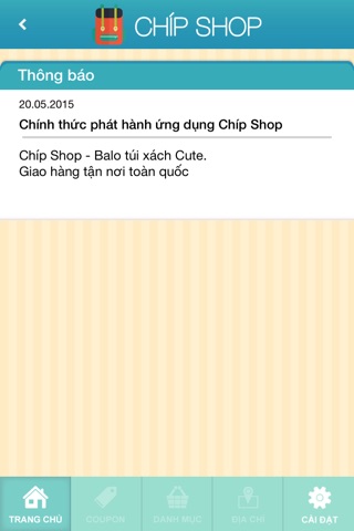 Chíp Shop - Balo túi xách Cute screenshot 3