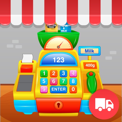 My First Cash Register Free - Store Shopping Pretend Play for Toddlers and Kids iOS App