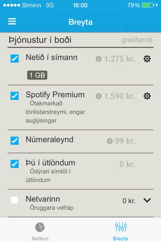 Síminn screenshot 3