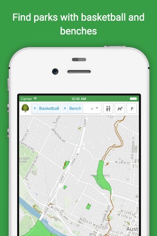 Green Map - Interactive map of Austin's parks screenshot 2