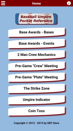 Baseball Umpire Pocket Ref(圖1)-速報App