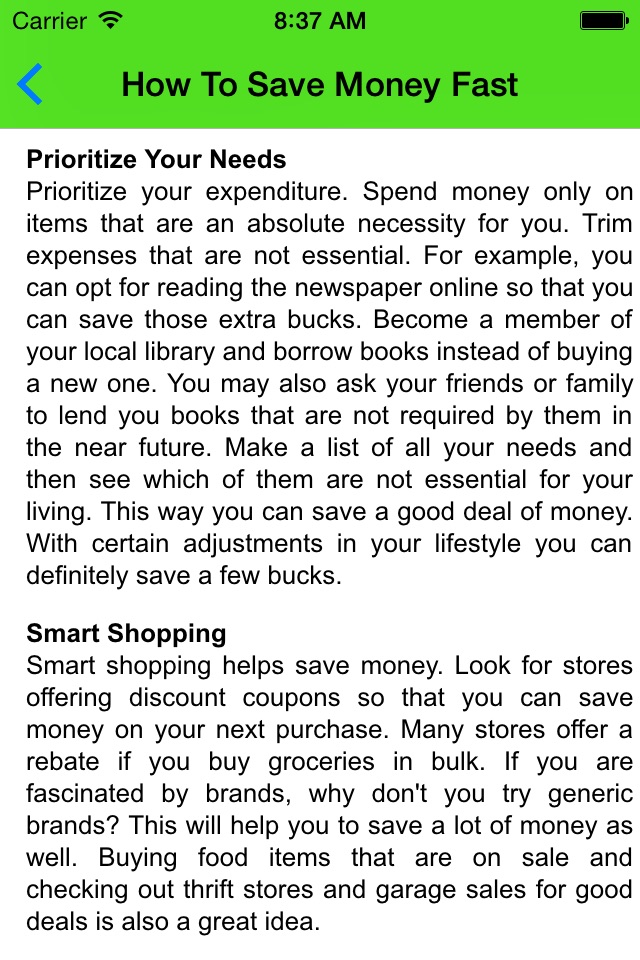 Money Management Tips screenshot 2