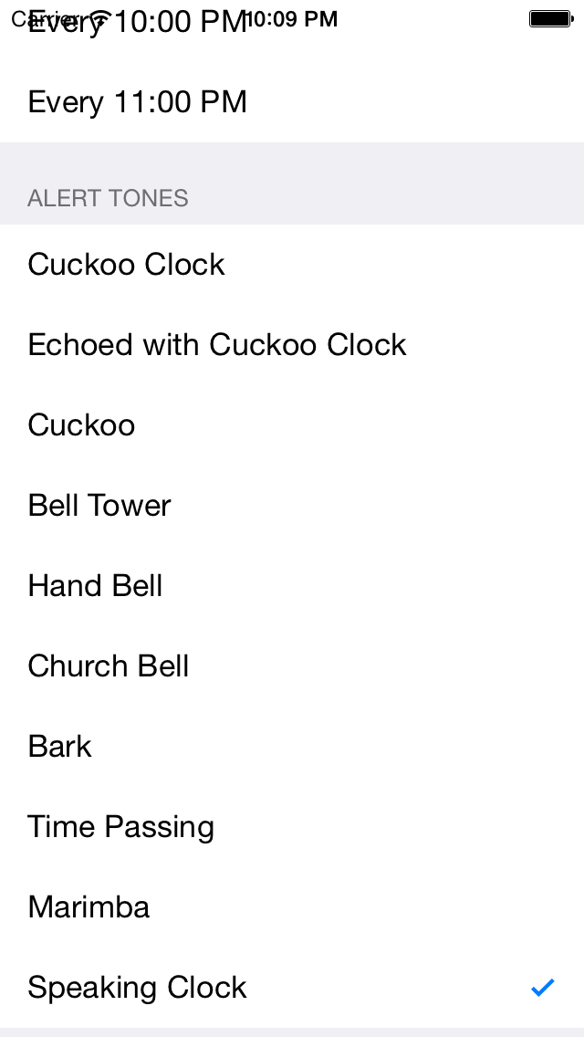 Hourly Chime in Background