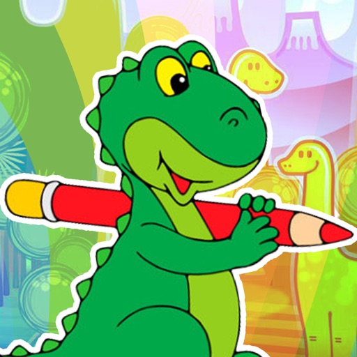 Dinocolor fun (coloring for kids) iOS App