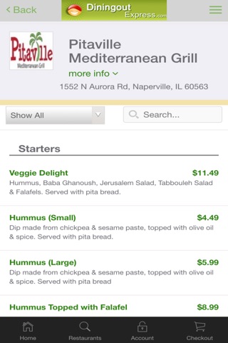 Diningout Express Restaurant Delivery Service screenshot 3