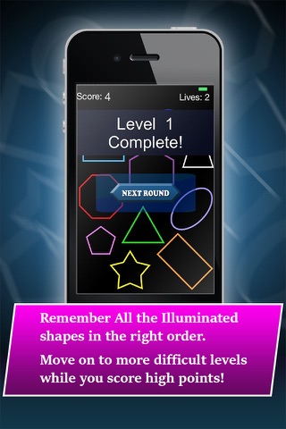 Remember The Shapes : A Cognitive Memory Function Brain Game screenshot 2