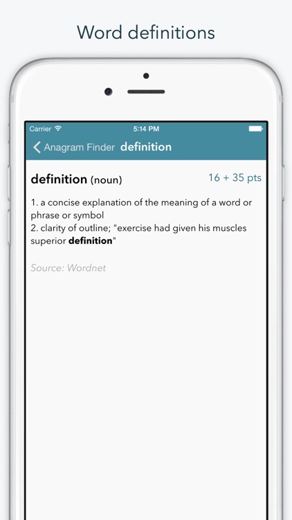 Word Lookup HD — Dictionary and Anagram Finder for "Words With Friends"