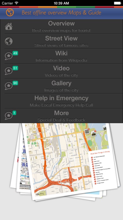 Chicago Tour Guide: Best Offline Maps with StreetView and Emergency Help Info