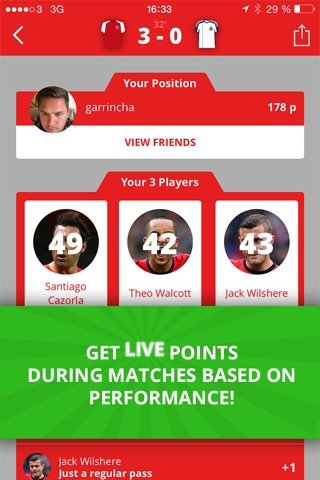 Twelve - The social football game with live scores and extreme player stats. screenshot 2