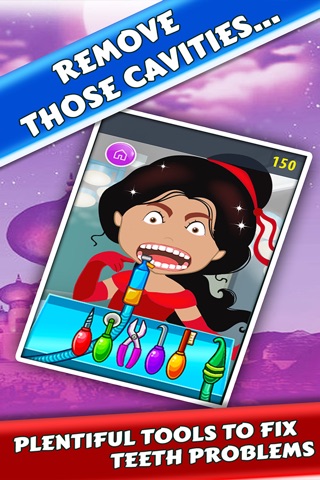 Princess Jasmine Visits The Dentist - Brushing Teeth & Cleaning mouths Game For Kids! screenshot 2