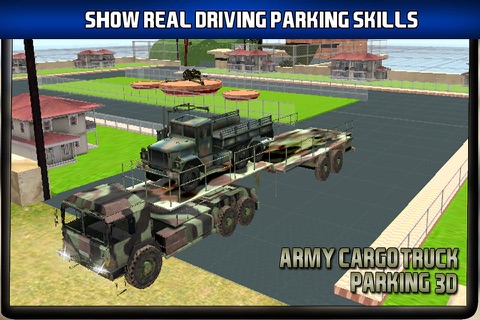 Army Cargo Trucks Parking 3D – Extended Military Tactical vehicles Driving Test screenshot 3
