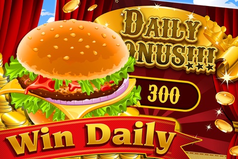 Unlimited Burger Madness Dash of the House King of Spicy Casino Vegas Slots Saga screenshot 2