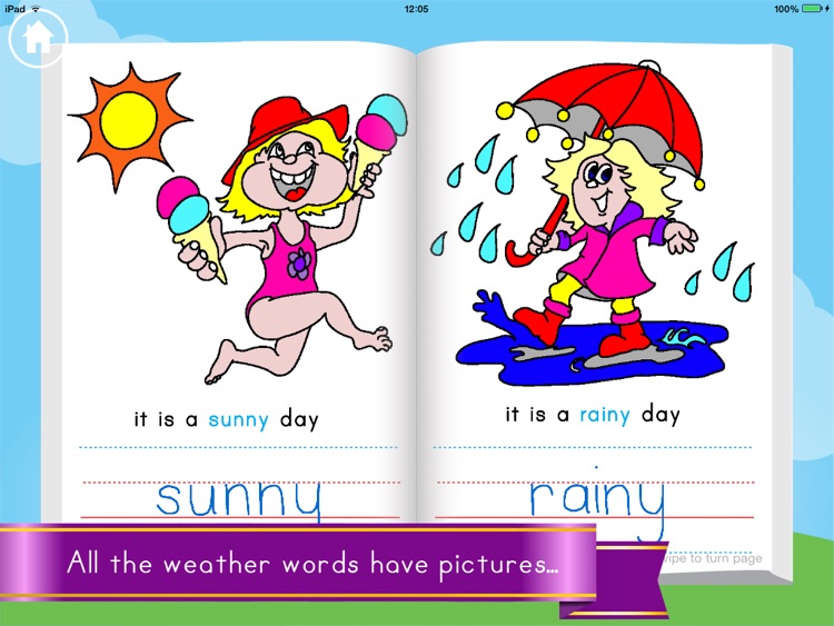 My Weather Book Free - Letter Shape Tracing Activity App screenshot-3