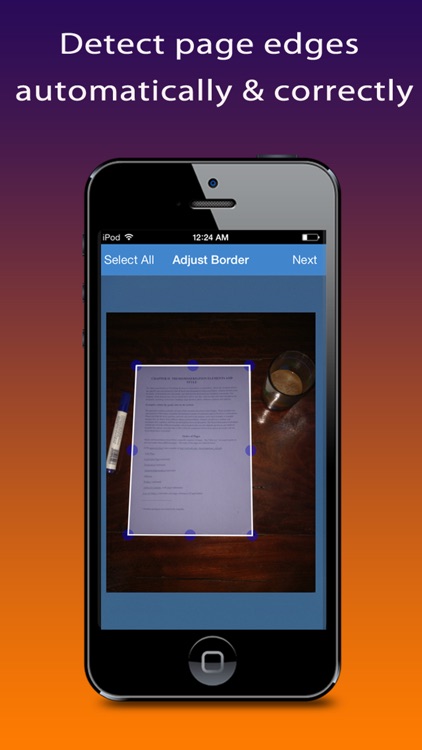 Quick Scanner Free : document, receipt, note, business card, image into high-quality PDF documents