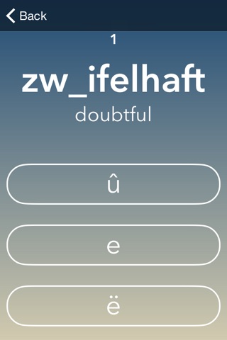 Missing Letter - Learn German & English screenshot 3