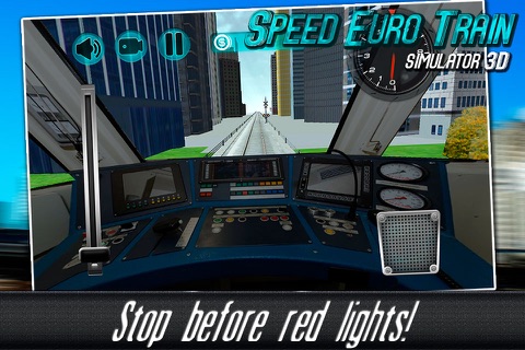 Speed Euro Train Simulator 3D Free screenshot 3